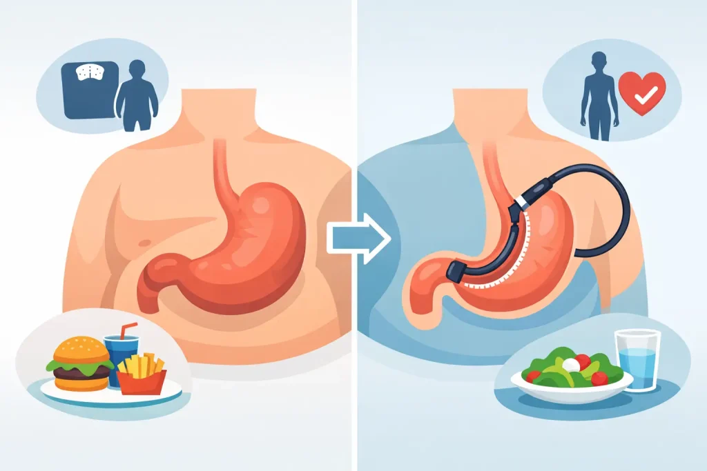 Antes e depois sleeve endoscópico: o que esperar