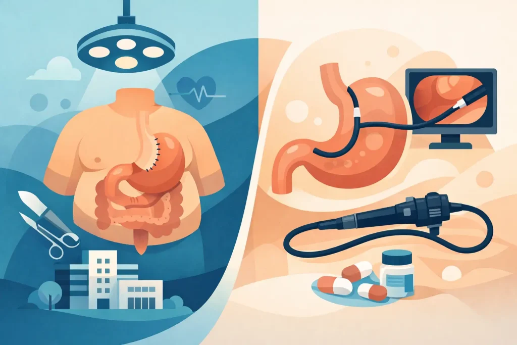 Cirurgia bariátrica ou endoscopia?