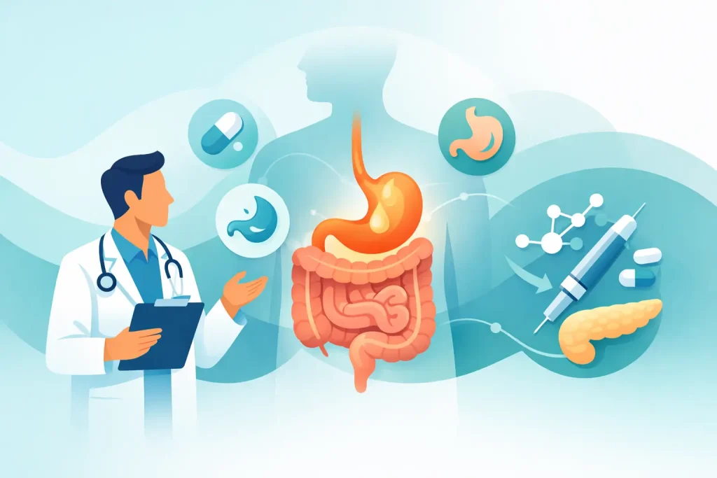 GLP-1 e tolerância digestiva: o papel do gastrenterologista