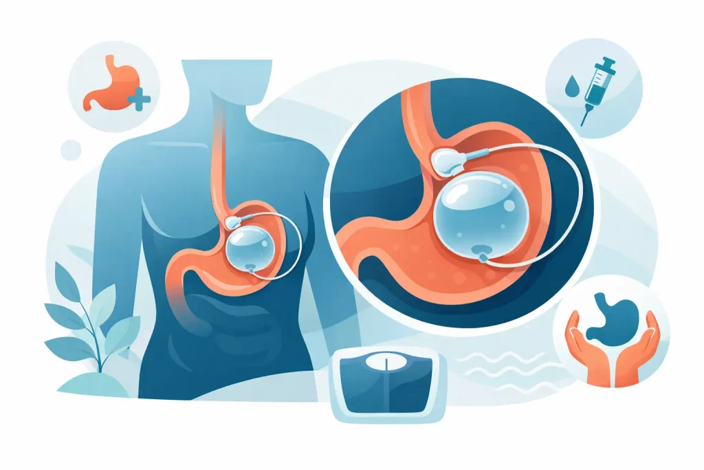 Guia balão intragástrico ajustável