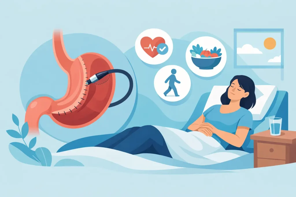 Recuperação após sleeve endoscópico