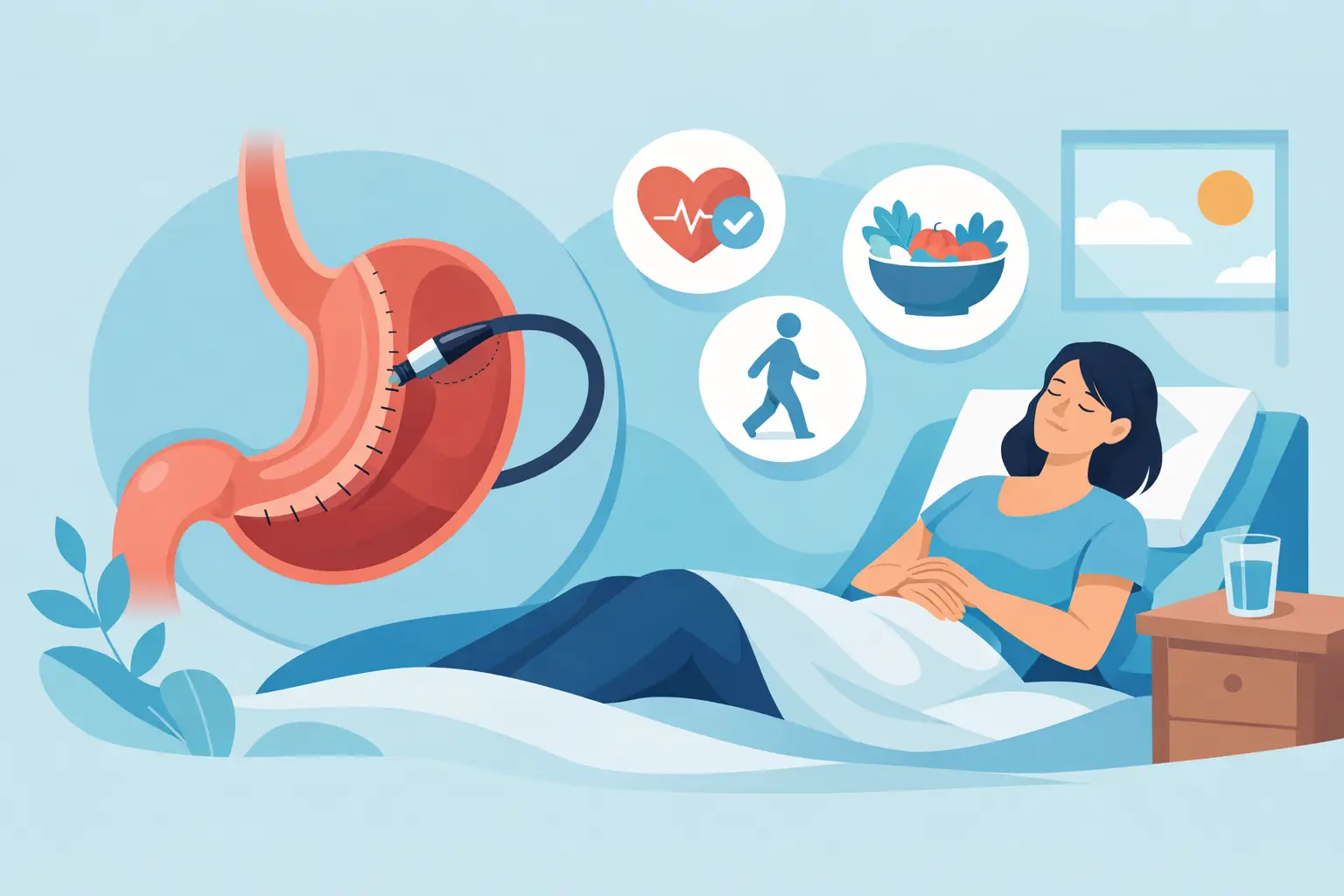 Recuperação após sleeve endoscópico