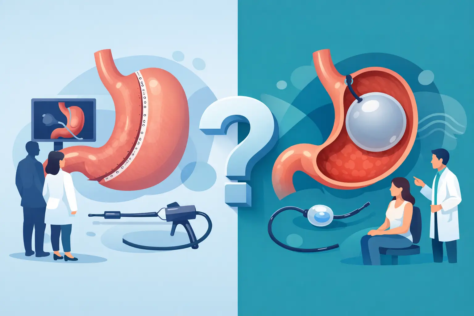 Sleeve endoscópico ou balão intragástrico?