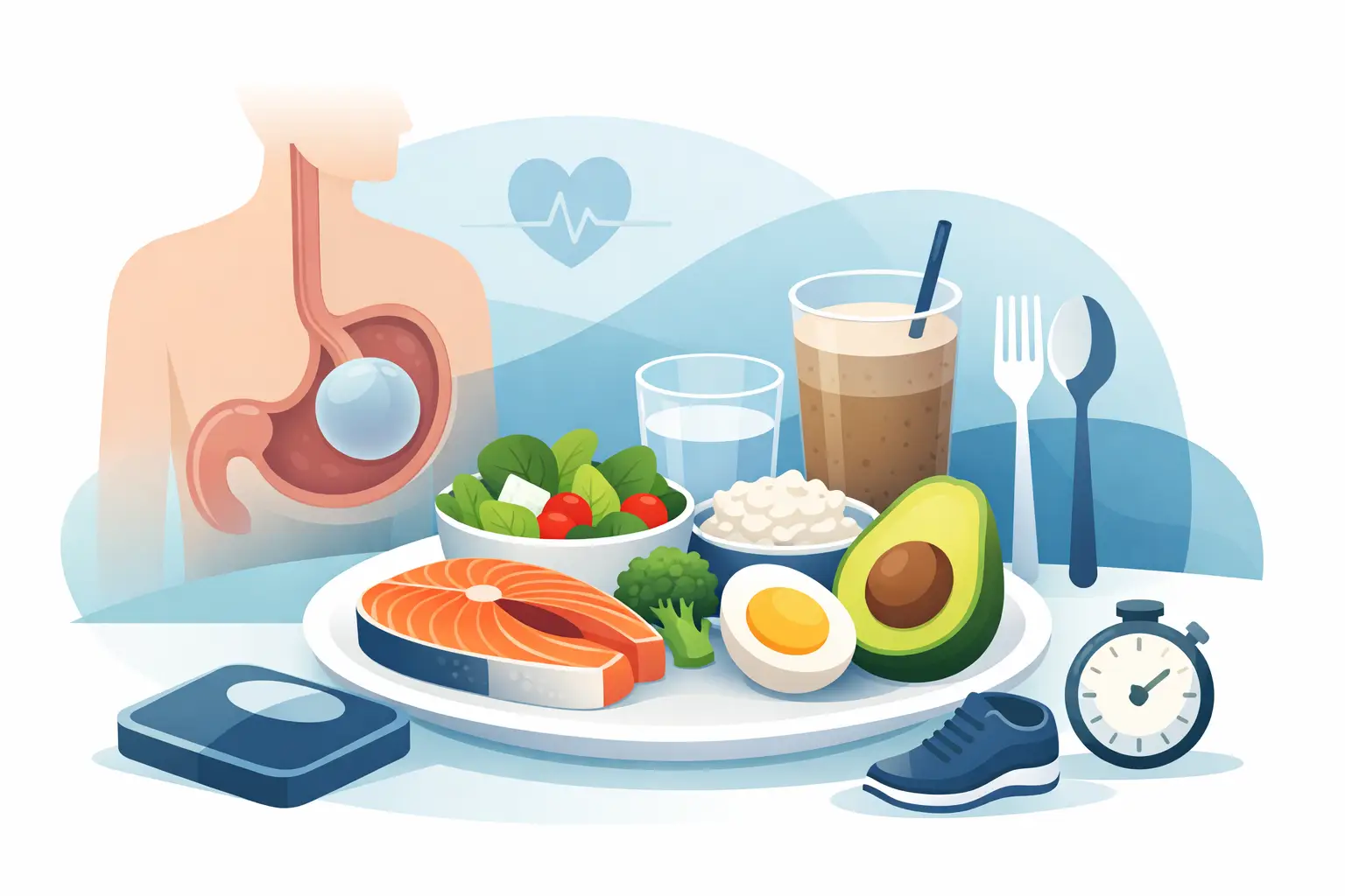 Guia de alimentação após balão gástrico