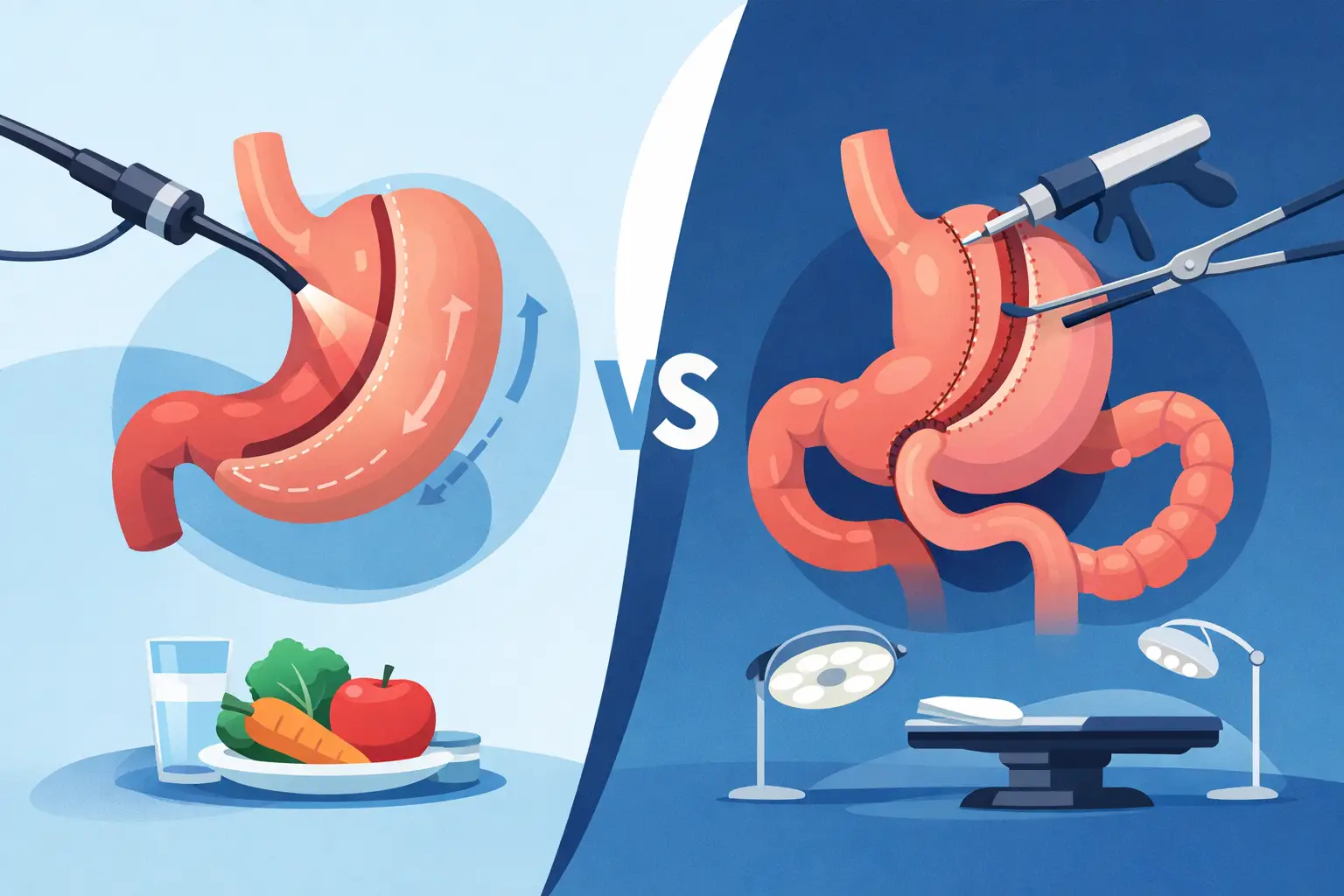 Sleeve endoscópico vs cirurgia bariátrica