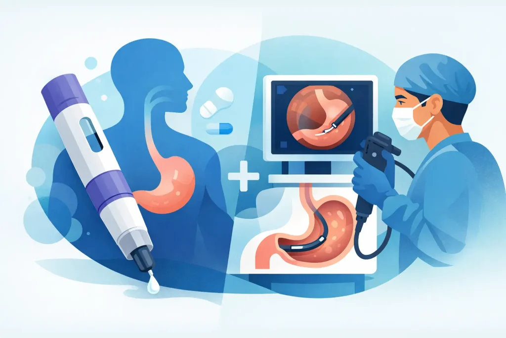 Tratamento de combinação: Mounjaro + endoscopia