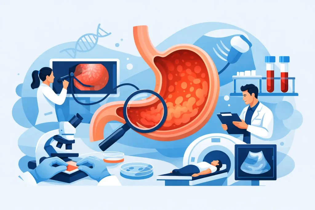 Exames para diagnosticar gastrite crónica