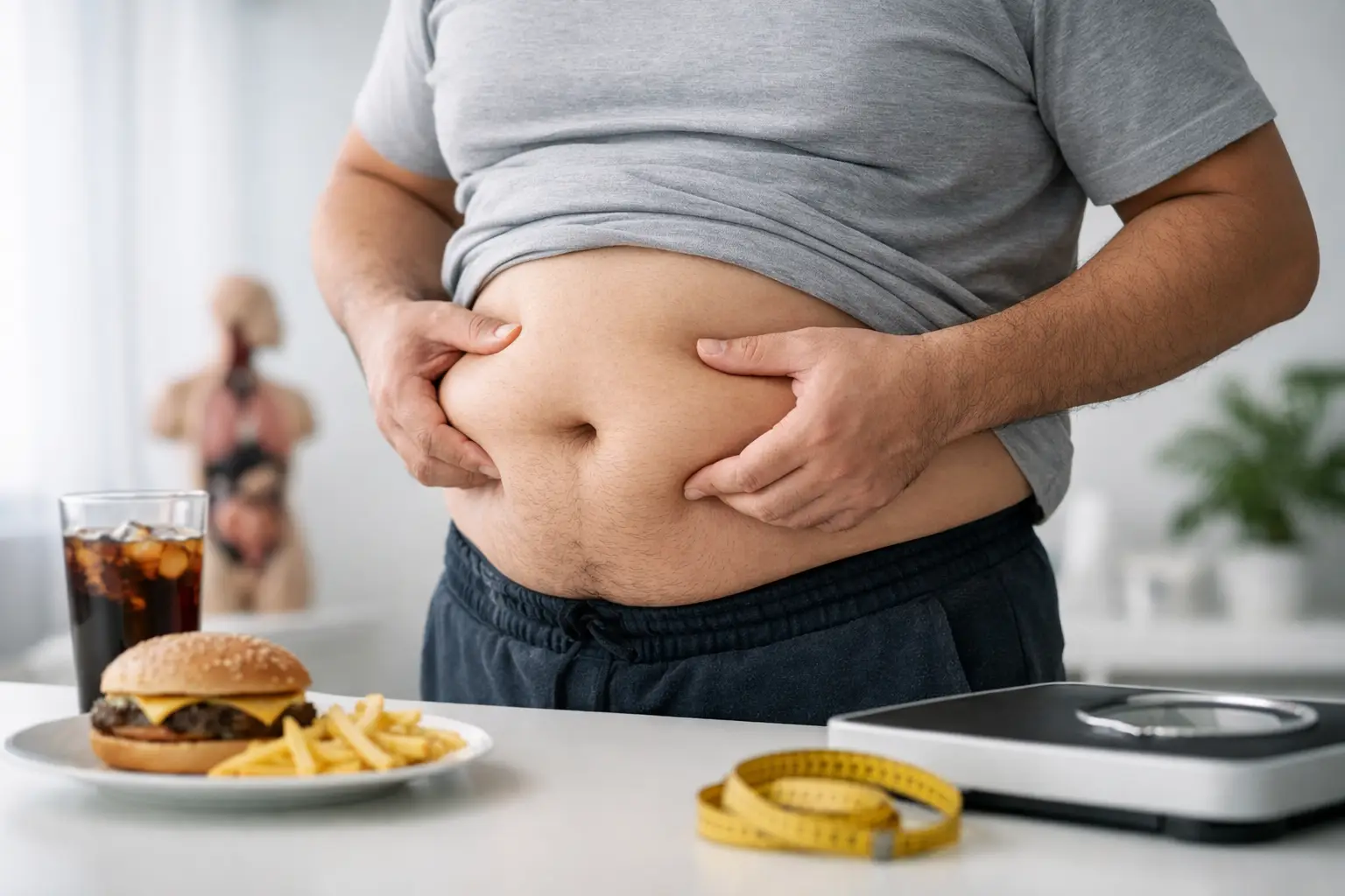 As principais causas de obesidade abdominal