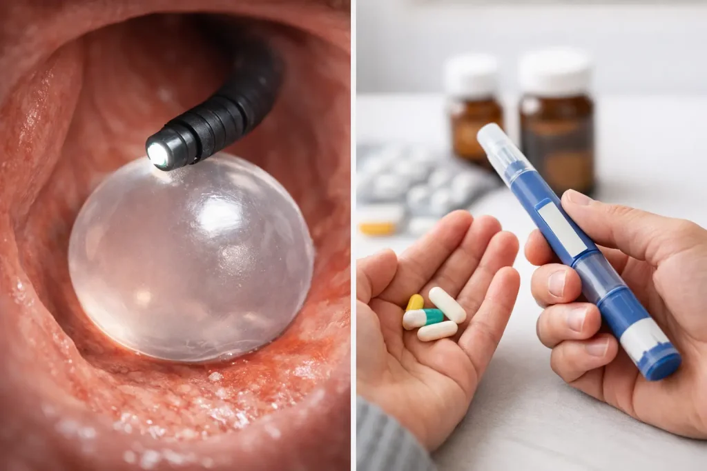 Balão ajustável ou medicação antiobesidade?