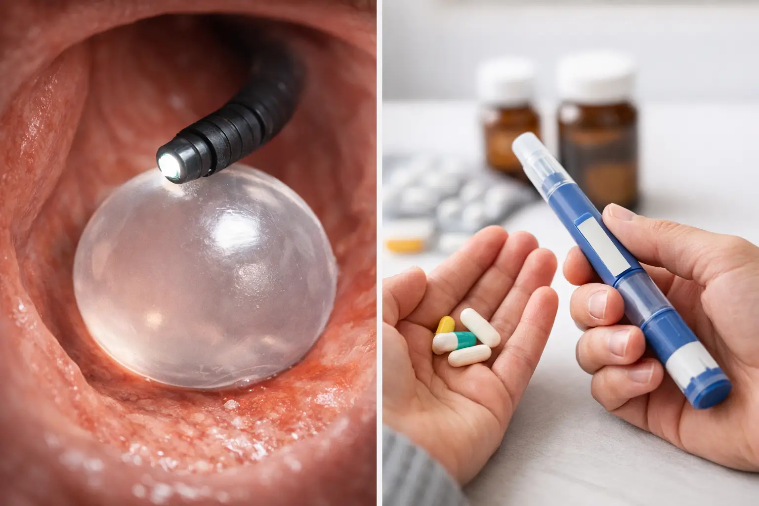 Balão ajustável ou medicação antiobesidade?