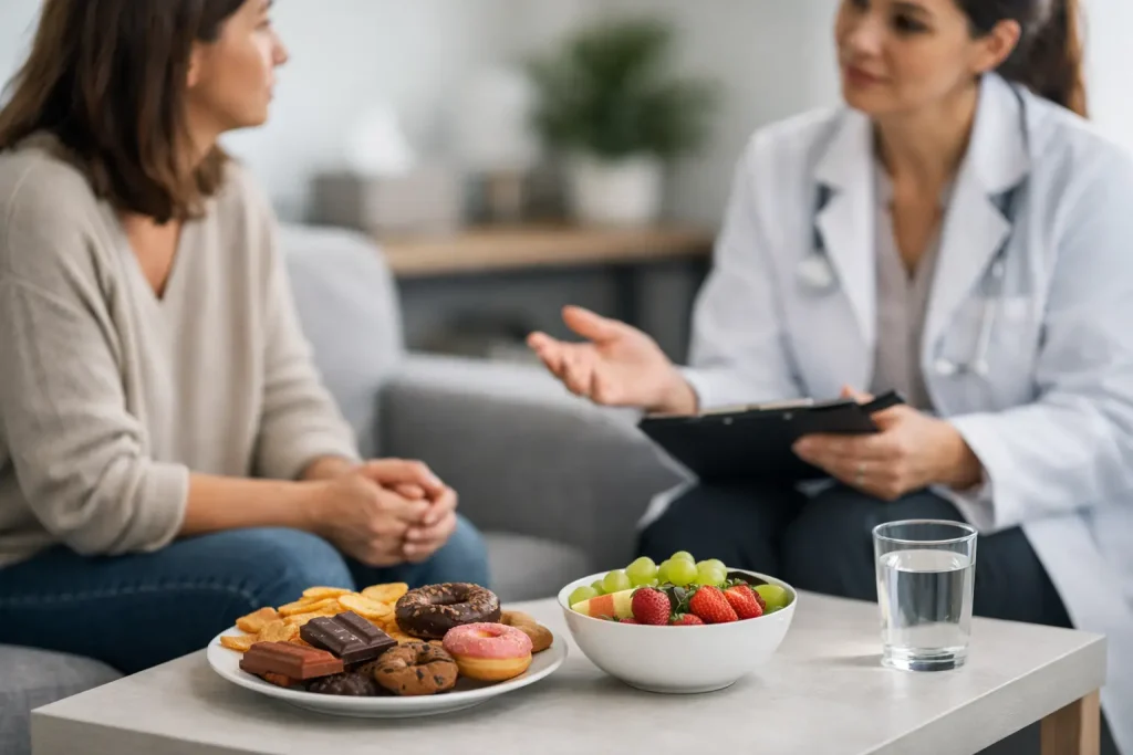 Guia de gestão da compulsão alimentar com apoio clínico