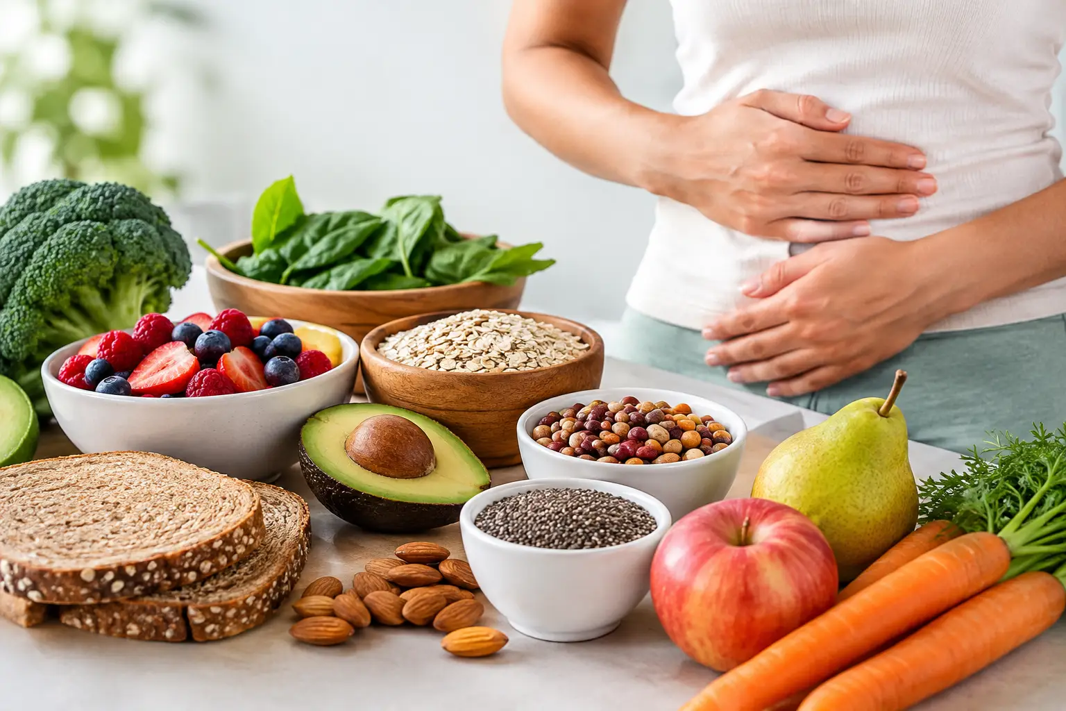 Alimentos ricos em fibra para a saúde digestiva